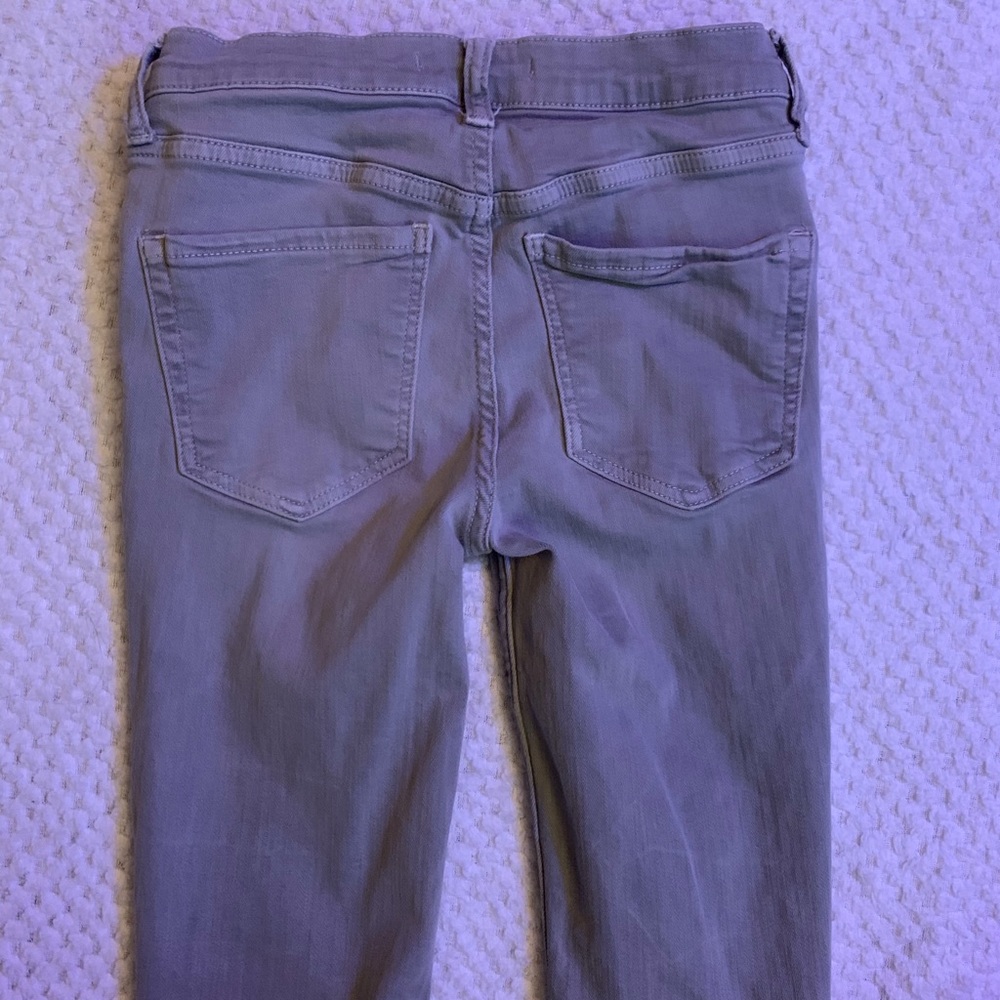Free People highwasited skinny jeans.